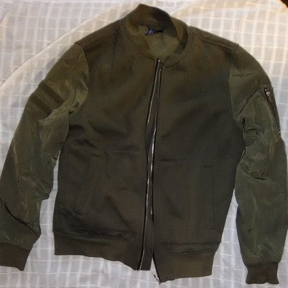 Divided Other - Camo Green Bomber Jacket